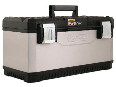 stanley 026180r fatmax metal plastic tool box|stanley fatmax stackable tool box.